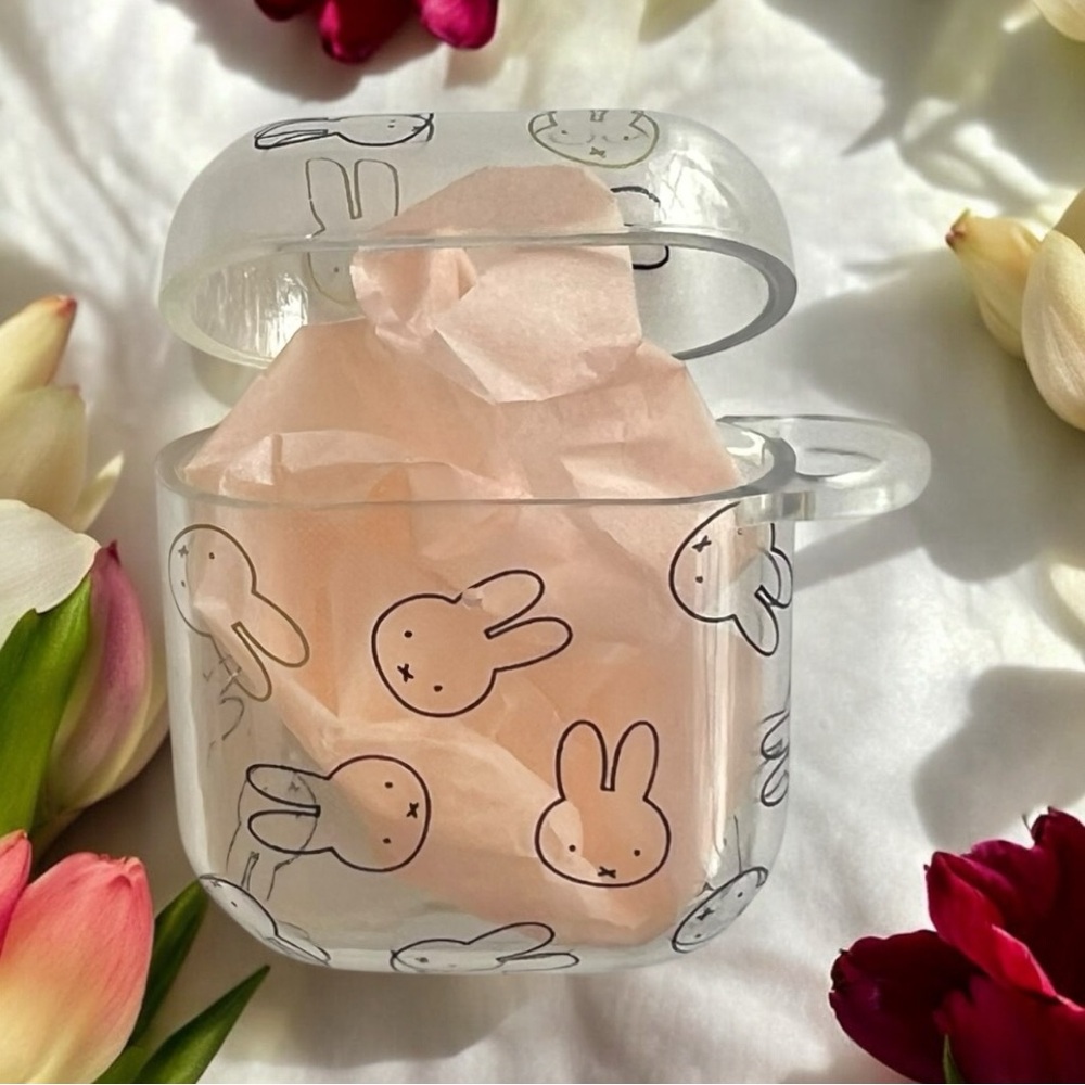 Miffy AirPods Clear Soft Earbuds Case Cute Kawaii White Germany Import New
